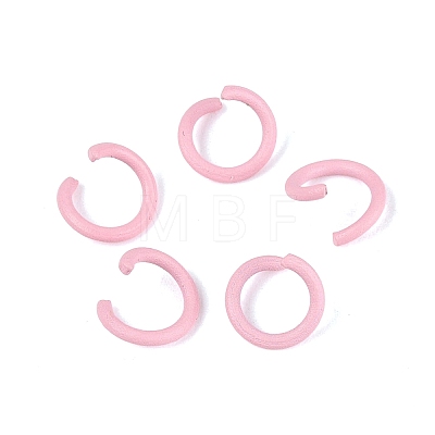 Spray Painted Iron Open Jump Rings IFIN-T017-04C-12-1