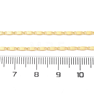 Brass Link Chain Necklaces NJEW-D302-11G-1