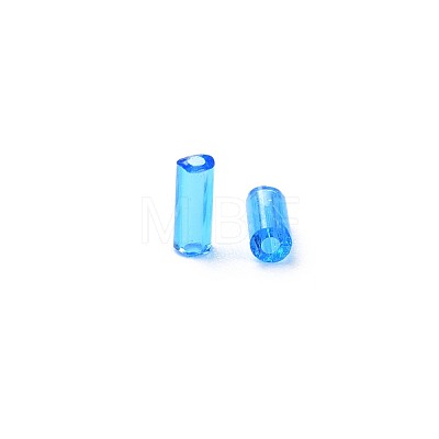 Transparent Glass Bugle Beads SEED-N005-001-C10-1