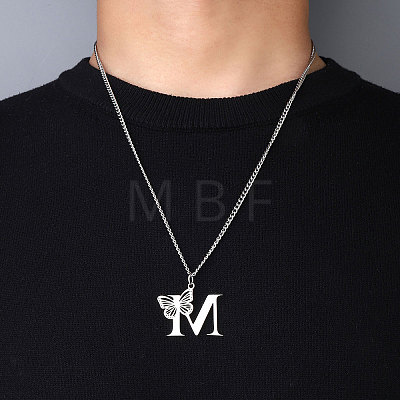 201 Stainless Steel Necklaces NJEW-Q336-01X-P-1