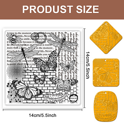Silicone Clay Texture Mat AJEW-WH0447-006-1