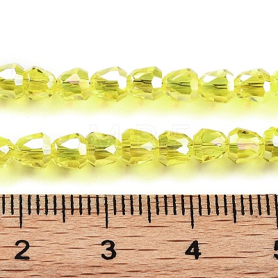 Electroplate Glass Beads Strands EGLA-D030-T4mm-B04-1