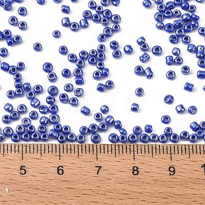 DIY Craft Beads 12/0 Opaque Colors Lustered Round Glass Seed Beads X-SEED-A012-2mm-128-1