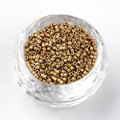 Baking Paint Cylinder Seed Beads SEED-R041-14-1