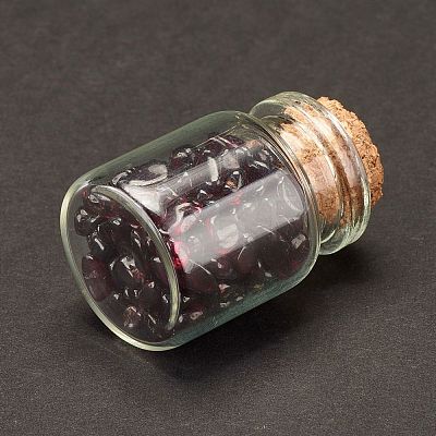 Transparent Glass Wishing Bottle Decoration DJEW-A001-01A-01-1