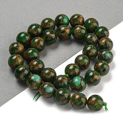 Synthetic Gold Clinquant Stone Beads Strands G-P549-A01-03D-1