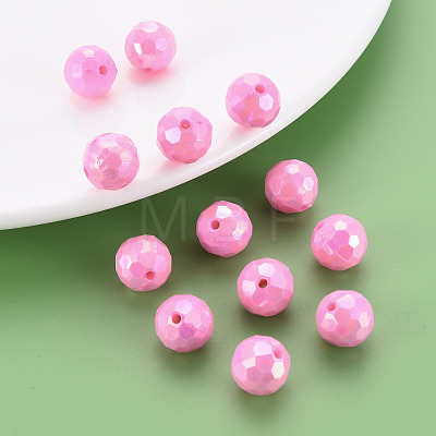 Opaque Acrylic Beads TACR-S154-10F-05-1