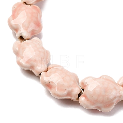 Handmade Porcelain Beads Strands LAMP-G140-02G-1