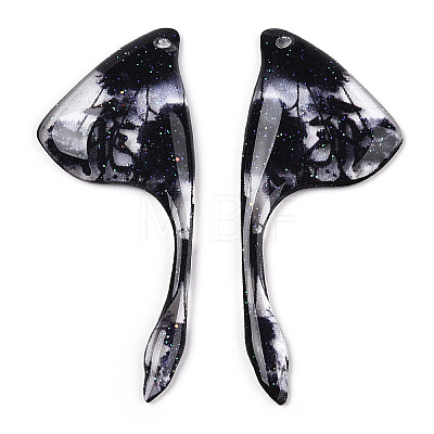 Epoxy Resin Wing Pendants RESI-TAC0021-96G-1