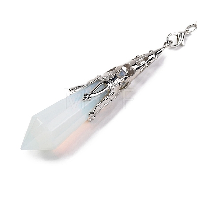 Opalite Pointed Dowsing Pendulum Big Pendants G-H285-06P-A26-1