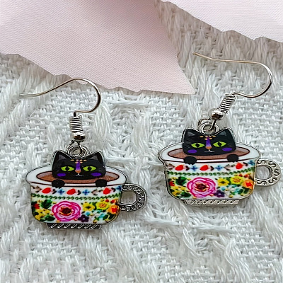 Alloy Dangle Earrings FS-WG32F4A-09-1