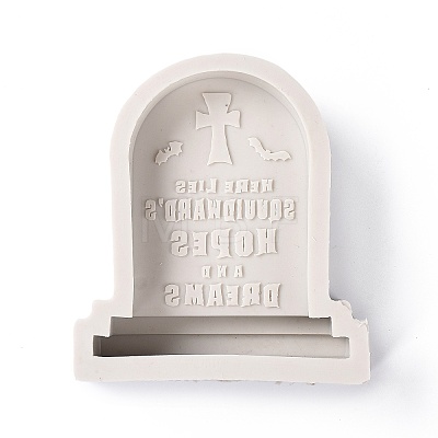 Silicone Halloween Tombstone Candle Molds DIY-A040-05A-1