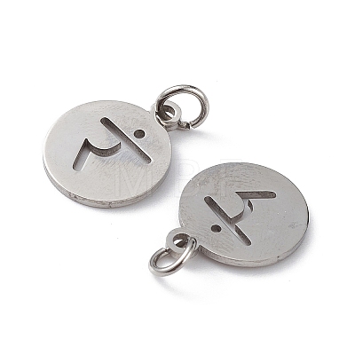 Non-Tarnish 304 Stainless Steel Charms STAS-Q201-T449P-1