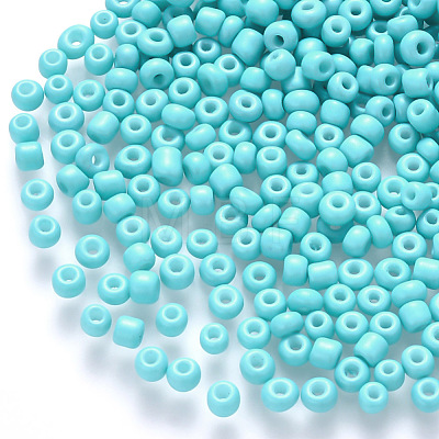 12/0 Baking Paint Glass Round Seed Beads SEED-S036-01A-13-1