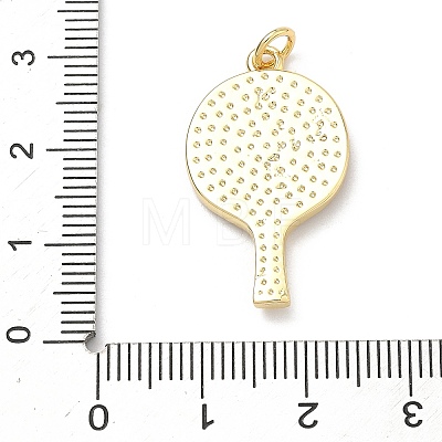 Sports Brass Resin Pendants KK-P345-74G-1