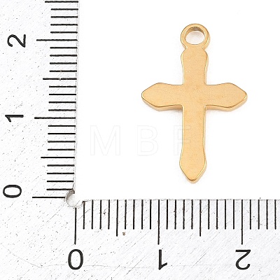 Easter 304 Stainless Steel Red Enamel Pendants STAS-E524-05G-1
