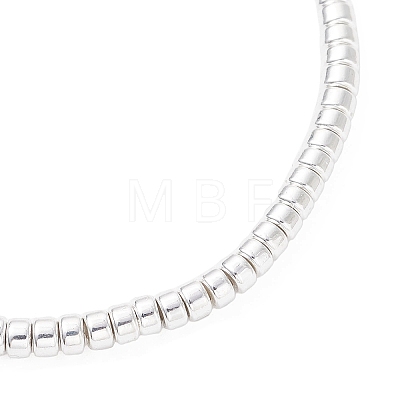 Grade AA Electroplate Non-magnetic Synthetic Hematite Beads Stretch Bracelets for Women BJEW-JB12585-1