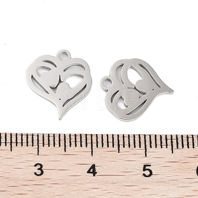 316 Stainless Steel Charms STAS-C096-12B-P-1