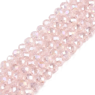 Electroplate Glass Beads Strands EGLA-A044-T3mm-B22-1