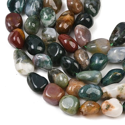 Natural Indian Agate Beads Strands G-K395-B12-02-1