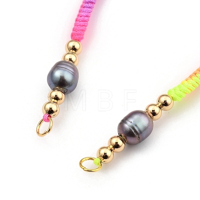 Adjustable Braided Nylon Thread Bracelet Making AJEW-JB00714-05-1