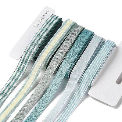 18 Yards 6 Styles Polyester Ribbon SRIB-Q022-F16-1