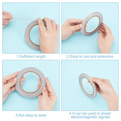 Conductive Fiberglass Fabric Adhesive Tape AJEW-WH0039-47A-1