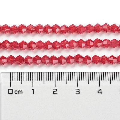 Baking Painted Transparent Glass Beads Strands DGLA-F029-J4mm-09-1