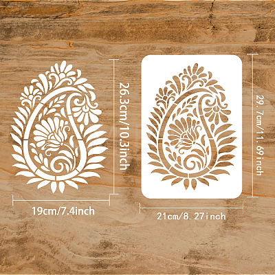 Plastic Drawing Painting Stencils Templates DIY-WH0396-176-1