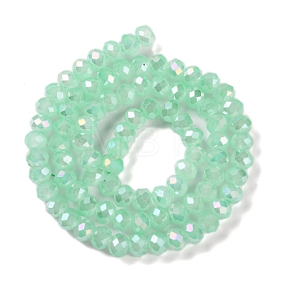 Baking Electroplate Glass Beads Strands LS-DGLA-A039-J8mm-B07-1