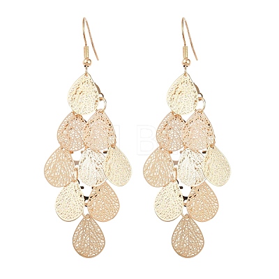 Brass Dangle Earrings EJEW-B157-02E-G-1