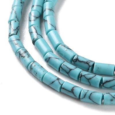 Dyed Synthetic Turquoise Beads Strands G-B124-A01-01-1