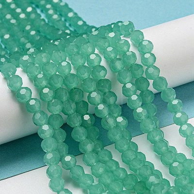 Imitation Jade Glass Beads Stands EGLA-A035-J6mm-D10-1