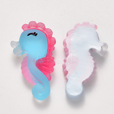 Translucent Frosted Resin Cabochons X-CRES-N022-10-1