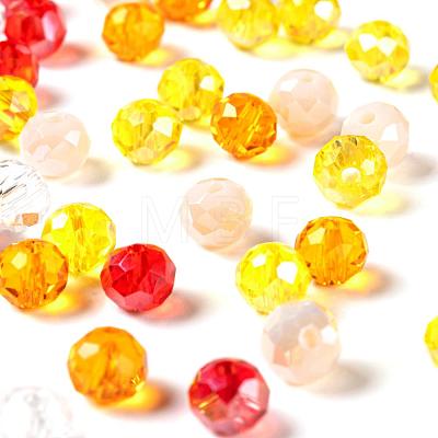 500Pcs 5Colors Electroplate Glass Beads EGLA-LS0001-01C-1