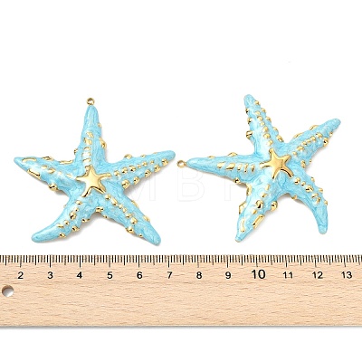 Ocean 304 Stainless Steel Enamel Big Pendants STAS-T076-08C-03G-1