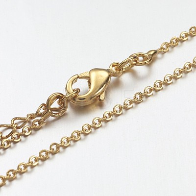 Brass Chain Necklaces X-MAK-F013-06G-1