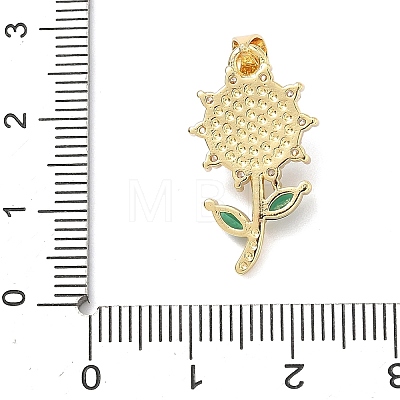 Brass Micro Pave Cubic Zirconia Pendants KK-H539-12G-02-1