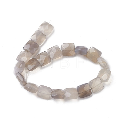 Natural Grey Agate Beads Strands G-K359-B12-01-1