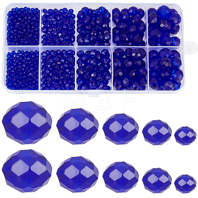 Electroplate Glass Beads Strands EGLA-SC0001-25A-1