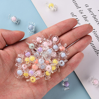 Transparent Acrylic Beads TACR-S152-03A-1