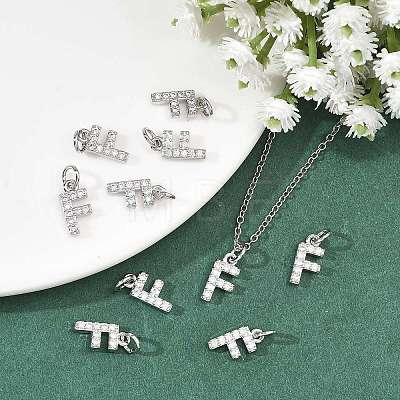 SHEGRACE Brass Micro Pave Clear Cubic Zirconia Pendants XGRQ29622-394P-F-1