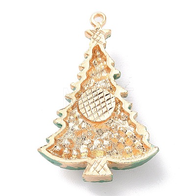 Christmas Zinc Alloy Rhinestone Pendnats X-PALLOY-K008-01C-KCG-1