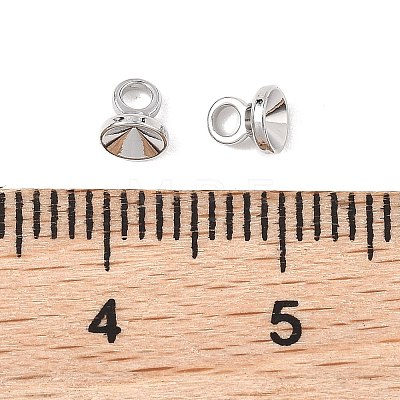 SHEGRACE Brass Bead Cap Bails XGRQ1U794-375P-1