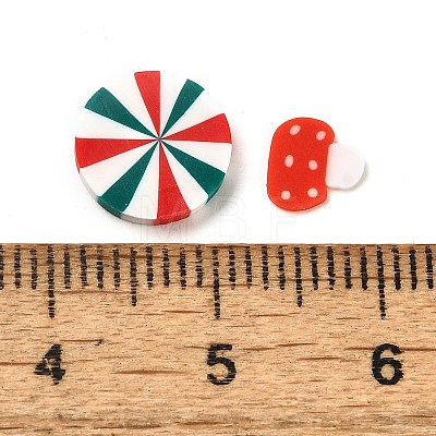 Christmas Theme Handmade Polymer Clay Cabochons CLAY-Q004-02A-1