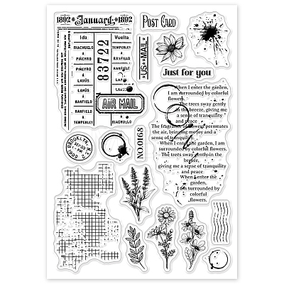 Custom PVC Plastic Clear Stamps DIY-WH0448-0615-1