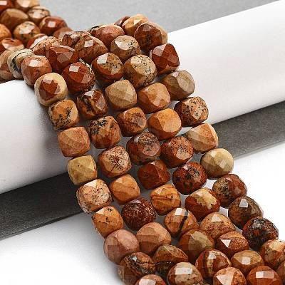 Natural Picture Jasper Beads Strands G-H028-A06-01-1