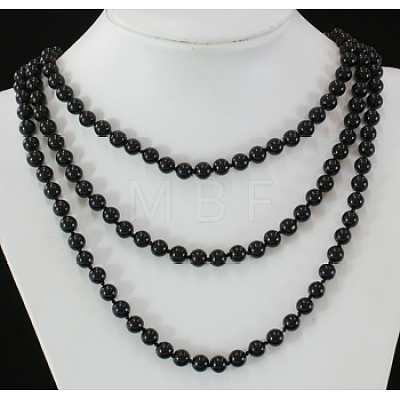 Glass Pearl Beaded Necklaces X-N193-38-1
