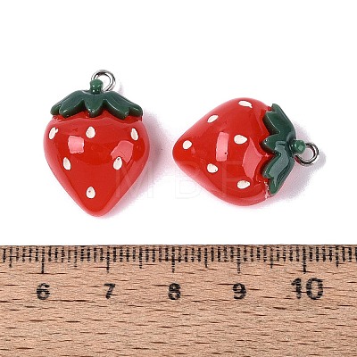 Spray Painted Opaque Resin Pendants RESI-Q232-01C-1