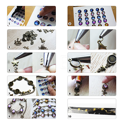 Retro DIY Link Bracelets Kits DIY-SC0002-61-1
